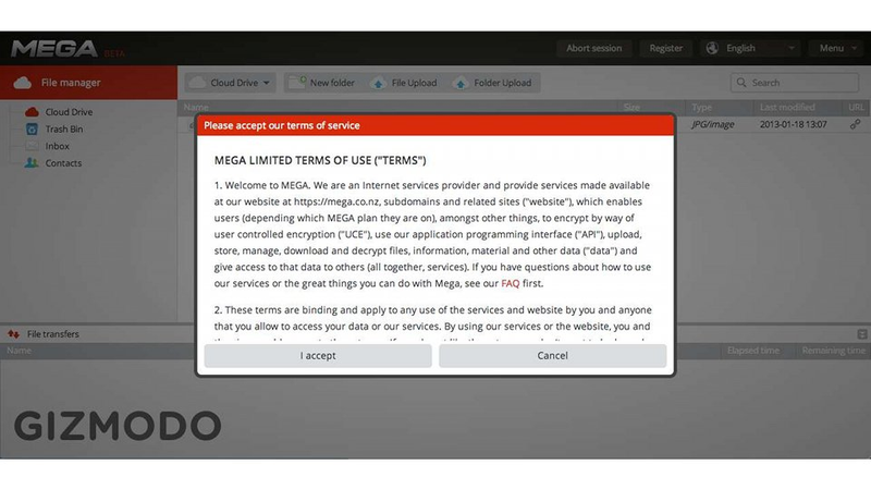 Illustration for article titled Hands On With Kim Dotcom's New Mega: This Service Could Dismantle Copyright Forever